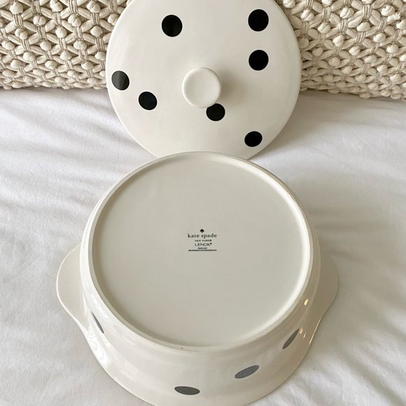 Kate Spade Deco Dot Covered Casserole Dish - Picture 3 of 4